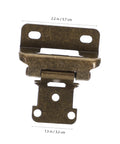 4 Pack Self Closing Cabinet Hinges With Soft Close For Kitchen Cupboards And Cabinet Doors Antique Bronze Finish Quiet Close Hardware
