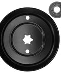 Heavy Duty Universal Transmission Pulley That Totally Replaces Drive Pully For Lawn Tractors And Mowers Fits Models Like 756-04002 Plus 956-04002, 185mm OD, black material