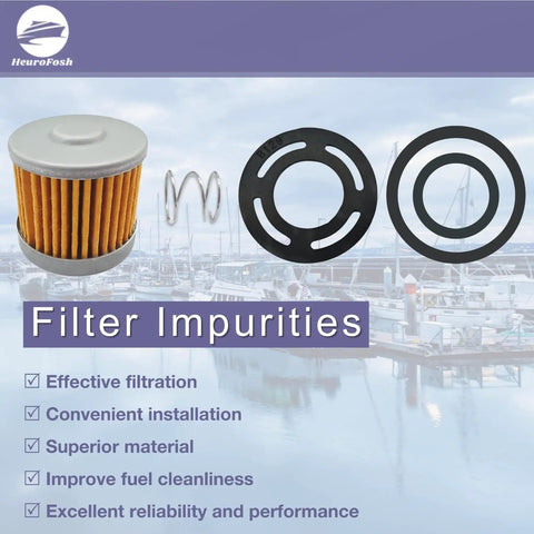 All In One Fuel Filter Kit For MerCruiser Sterndrive Inboard Engines 2.5L 3.0L 3.7L 4.3L with gasket and spring components