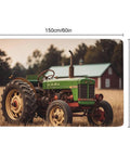 Vintage Tractor Photo Farm Area Rug For Living Room Non Slip Furry Carpet Indoor Cozy Underfoot Machine Washable Rug 150x100cm