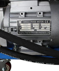Tough As Nails 10 Ton Electric Hydraulic Pipe Tube Bender motor detail showing single phase motor specifications and wiring.