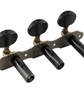 Upgrade Your Gear Game With Slick Antique Brass Tuning Keys Machine Heads Suitable For Three Left And Three Right Peg Configuration Fits Pro Players Wanting Hassle Free Setup And Reliable Performance Plus Any Live Shows Or Home Studio, black oval guitar tuning pegs