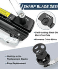 Heavy Duty Workhorse MC Cable Cutter Adjusts 3/16 To 7/10 Inches Nips BX AC MCAP And Greenfield Cable Cleanly with sharp blade design.