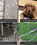 Stainless Steel Chain 2.5mm 3M Grab And Go Light Duty Utility Chain used for clothesline, dog leash, lock, and road control.