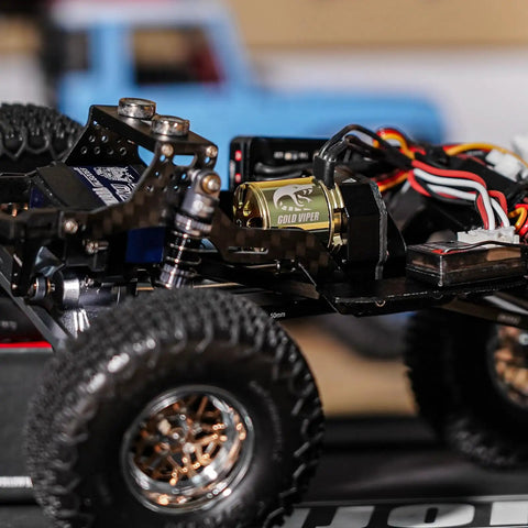 Gold Viper 1721 Brushless Motor 2800KV for One Twenty Four SCX24 upgrade on chassis