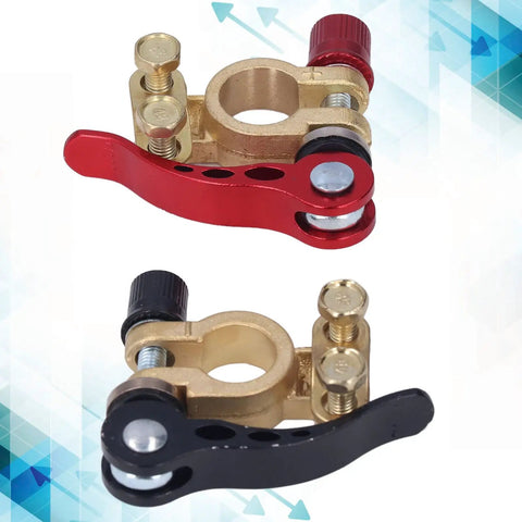 Two Pack Car Battery Terminal Connectors Clamps Quick Disconnect And Release For Auto Use Heavy Duty Battery Terminals