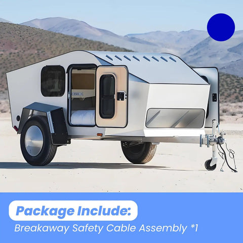 Trailer with Safety Cable Assembly For UFP A 60 Disc And Drum Brake Actuators displayed outdoors