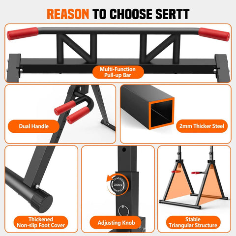 Foldable Power Tower For Pull Ups Dips And Push Ups Free Standing Multi Function Strength Training Station features overview
