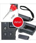 Portable Digital Vibration Meter With LCD Screen Pro Grade Vibration Analyzer And Tester For Acceleration Velocity And Displacement compact handheld unit with probe and strap