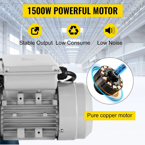 1500W motor component of Automatic Electric Wire Stripping Machine 0.05 To 0.98 Inch Range, Portable Blue Wire Stripper.