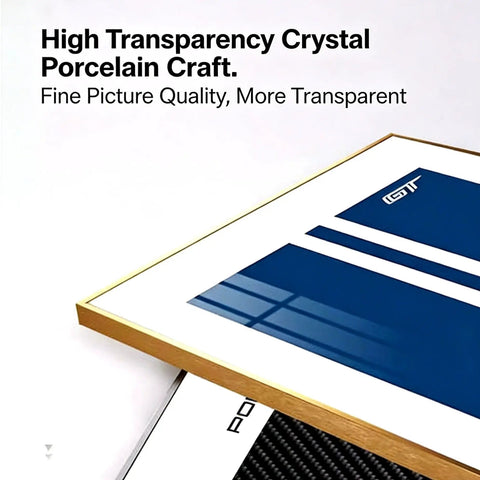 High transparency acrylic wall panel with porcelain craft, ideal for space shuttle model kit and Boeing aircraft sets.