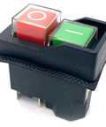 Heavy Duty 4 Pin Electromagnetic Switch 120V 16A Amps Plug And Play Start Stop Button control with red and green buttons.