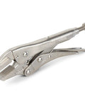 5 Inch Straight Jaw Locking Pliers With Pull To Release Lever For Welding And Assembly One Hand Clamp On Flat Stock Sheet Metal And L Angle Heavy Duty Steel Construction