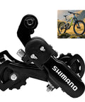 Rear Derailleur For Mountain Bikes And Commuters M310 TZ31 6 7 8 Speed Direct Mount Or Hanger Mount black alloy body