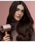 Woman using Nural Smart Hair Dryer With No Heat Damage, 5 Attachments Including Diffuser And Styling Concentrator