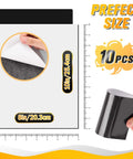 8 By 10 Inch Magnetic Sheets With Adhesive Backing 10 Pack Cuttable Magnetic Sheets For Crafts Photos And DIY Stickers Strong Hold On Metal Surfaces Today