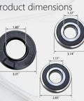 Heavy Duty Washer Tub Bearings And Seal Kit Builds A Ridiculous Seal To Stop The Screeching Slaps Easy Into Samsung Front Load Machines Replaces Dc6200156a 6601002632 Upgraded Oem Parts Whew No More Loud Laundromat Vibes, product dimensions shown.