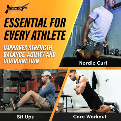 Portable Nordic Hamstring Curl Strap For Home Or Travel 5 Second Setup Strengthen Hamstrings Glutes Abs And Core Foam Padding