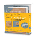 Ultimate Two Book Drawing Starter Kit For Beginners And Beyond, showing two books by Betty Edwards with yellow band