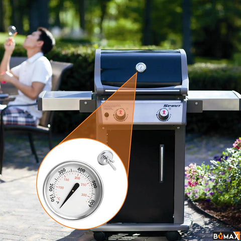 Smokehouse Ready Grill Thermometer Bbq Temperature Gauge Replacement For Weber Parts 7581 65040 Fits Spirit Q Series Genesis Charcoal Models For Kickin Summer Cookoffs