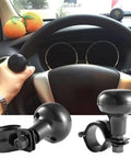 One Hand Drive Steering Wheel Knob Power Handle For Cars Trucks Marine Boats Universal Ball Grip with Palm Pad in use