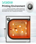 3D Printer Enclosure For A1 Mini With LED Light And Dustproof, Heat Retaining Design Keeps Temperature Constant For Consistent Prints