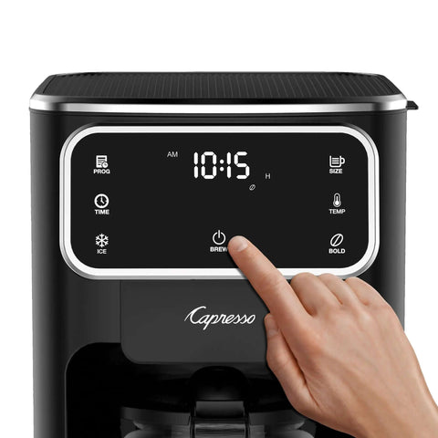 12-Cup Touchscreen Coffee Maker With Glass Carafe, Brew Strength Control, Iced Coffee Mode, Full 6-Inch Display close-up