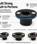 Mewach Low Profile Impact Socket Adapter Set That Is Super Rad For Tough Jobs With Magnetic Grip And Cr-V Build, Perfect 4-Piece Kit For Tight Engine Bays And Wheel Wells To Get The Job Done Fast Without Breaking A Sweat. 3/4" F x 1" M adapter with magnetic hold, low-profile Cr-Mo steel