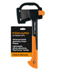 X7 Small 14 Inch Hatchet Axe With Sheath For Quick Wood Chops And Kindling Campfire Ready Outdoors Gear with packaging