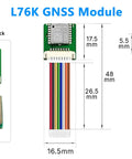 Front and back view of L76K Gnss Gps Module With 2.8V To 4.3V Power Supply For Heltec Esp32 WiFi LoRa 32 V4 T114 V2 Development Boards