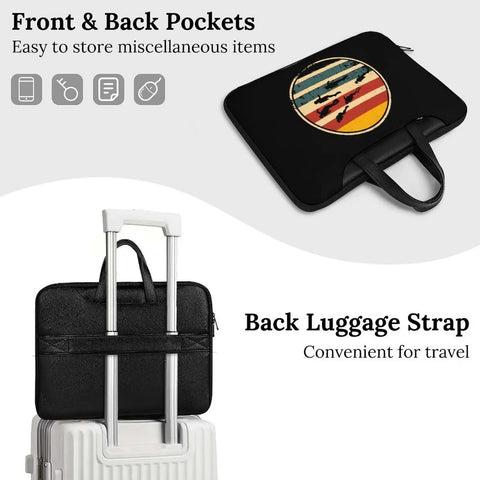 Vintage Scuba Inspired Laptop Tote Bag Leather Computer Case For Work Go To Carryall That Doubles As A Daily Workhorse
