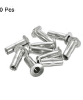 M6 Multi Grip Rivet Nuts 10 Pack With Nuts Included Pro Grade Built Tough Pre Bulbed Shank Flat Head Threaded Insert Nut 304 Stainless Steel