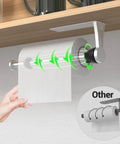 One Hand Operable Under Cabinet Paper Towel Holder With Damping For Kitchen And Bathroom Pink Color Easy Grab And Go Access Keeps Towels Neat And Ready Space Saving Mount Smooth Release For Mess Free Cooking And Cleaning