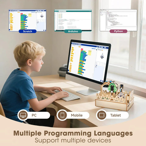 Dope IoT Smart Home Coding Kit For Teens And Adults, Arduino And Scratch Compatible STEM Toy Set For PC, mobile, tablet