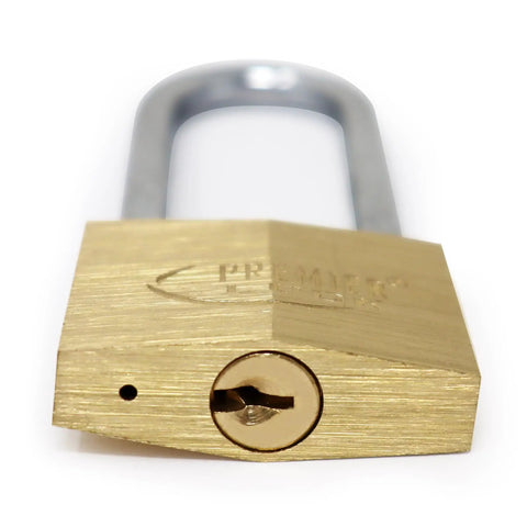 Heavy Duty Solid Brass Padlocks Three Quarter Inch Two Pack With Hardened Steel Shackle Keyed Alike Includes Brass Keys