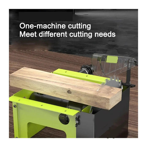 Dust Free 3500W Table Saw For Woodworking Beast Mode All In One Desktop Cutter with wood plank and clear guard
