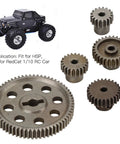 TT02 Differential Metal Spur Gear Set 64T Main Gear With 17T 21T 26T Pinions for 1/10 RC Cars and Trucks Upgrade Kit