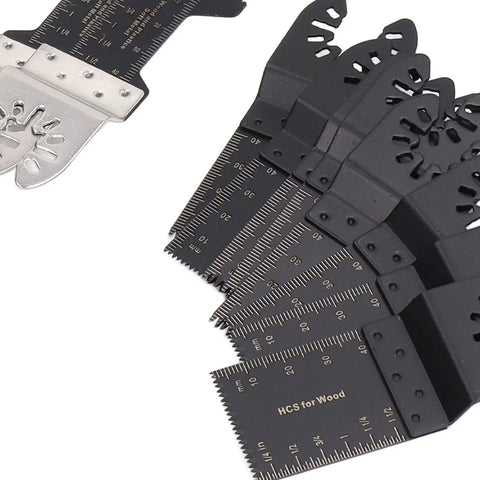 18 Piece Oscillating Multitool Blade Set With Universal Fit For Most Brands, Heavy Duty High Carbon Steel And Stainless Steel Blades