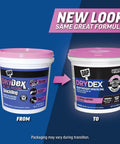 Packaging update of DryDex Dry Time Indicator Spackling For Interior And Exterior Surfaces Pink On Application Dries White Color Changing
