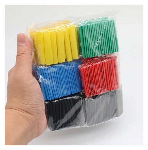 Top Notch 530 Piece Heat Shrink Tubing Assortment Kit For Electronic Wiring Polyolefin Insulation Sleeves To Protect And Organize All Your Cables Perfectly This Ultimate Wire Cable Repair Set Is A Total Game Changer For Any Serious DIY Tinkerer Or in hand, assorted color tubes