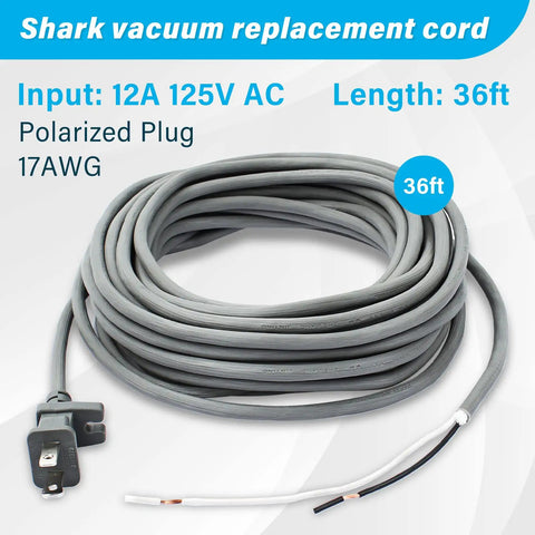 36Ft Replacement Vacuum Extension Cord For Navigator Lift Away Pro And Rotator Upright Vacuums fits NV501, coiled cord with plug.
