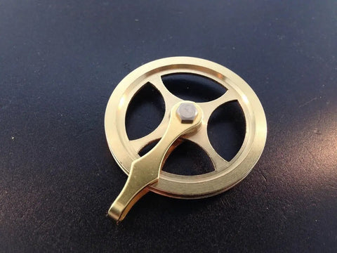Replacement Grandfather Clock Pulley for Cable Movements One And Three Quarters Inch DIY Clock Assembly Kit on black surface