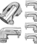 Rock Solid 6 Pack 90 Degree Squeeze Connectors For Half Inch Flexible Metal Conduit AC And FMC Heavy Duty Zinc Diecast Fittings.