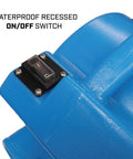 Waterproof switch on Compact Mini Air Mover Carpet Dryer With 380 CFM High Velocity Airflow And Only 0.75 Amp Draw