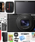 RX100 VII Premium Compact Camera Bundle With Pro Features On The Go Includes Triple Battery Pack, 64GB Card, Travel Case