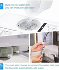 Kitchen Game Changer Compact Countertop Dishwasher With Built In Water Tank And Five Wash Cycles an image showing the water filling process.
