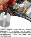 Heavy Duty Lead Alloy Battery Terminal Post Shims Quick Fix For Loose Fits Bulletproof Conductivity Universal Adapter Sleeves on battery post