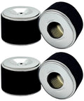 4 Pack Air Filter Set For GX270 GX240 Engines Air Cleaner Replacement With Beefed Up Reinforced Mesh Direct Fit Replaces OEM 17210 ZE2 50 17210 ZE2 822 17210 ZE2 515 For Pressure Washer Chipper And Lawn Equipment, showing two air filters from side and top angles against a white background