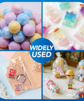 Straight Up Solid Heavy Duty Heat Shrink Wrap Bags 500 Pack 4x6 Inch Clear Film for packaging bath bombs and small toys.