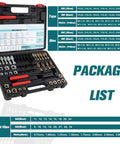 Workhorse 49-Piece Thread Chaser Set With UNC UNF And Metric Taps Dies And Files in open black carrying case